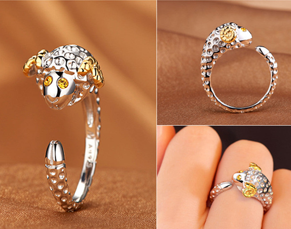 Rhinestone Zodiac Ring