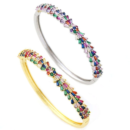 Full set colorful zircon bracelet