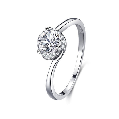 S925 Silver Classic Micro-inlaid Diamond Ring