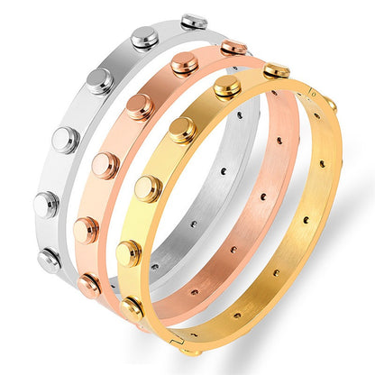 Versatile Essence Concealed Buckle Stainless Steel Bracelet and Bracelet for Women