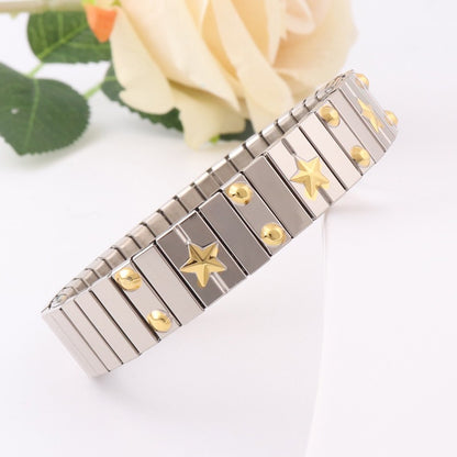 stainless steel elastic bracelet