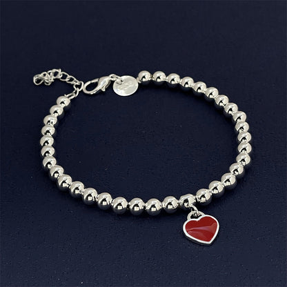 Women's Fashion Personalized Red Heart Bracelet