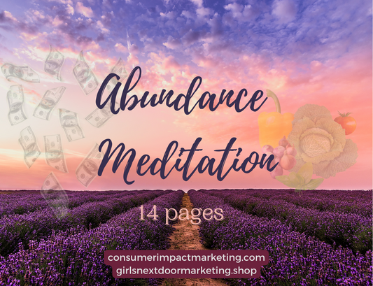 Abundance Meditation Card Deck - 14 Pages