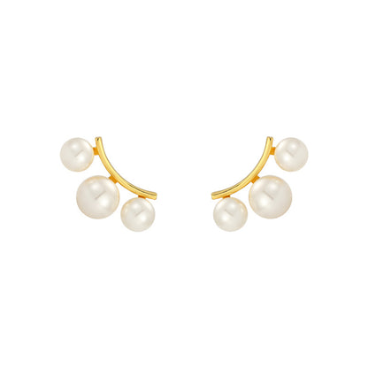 Retro temperament, versatile, light luxury, ins earrings for women