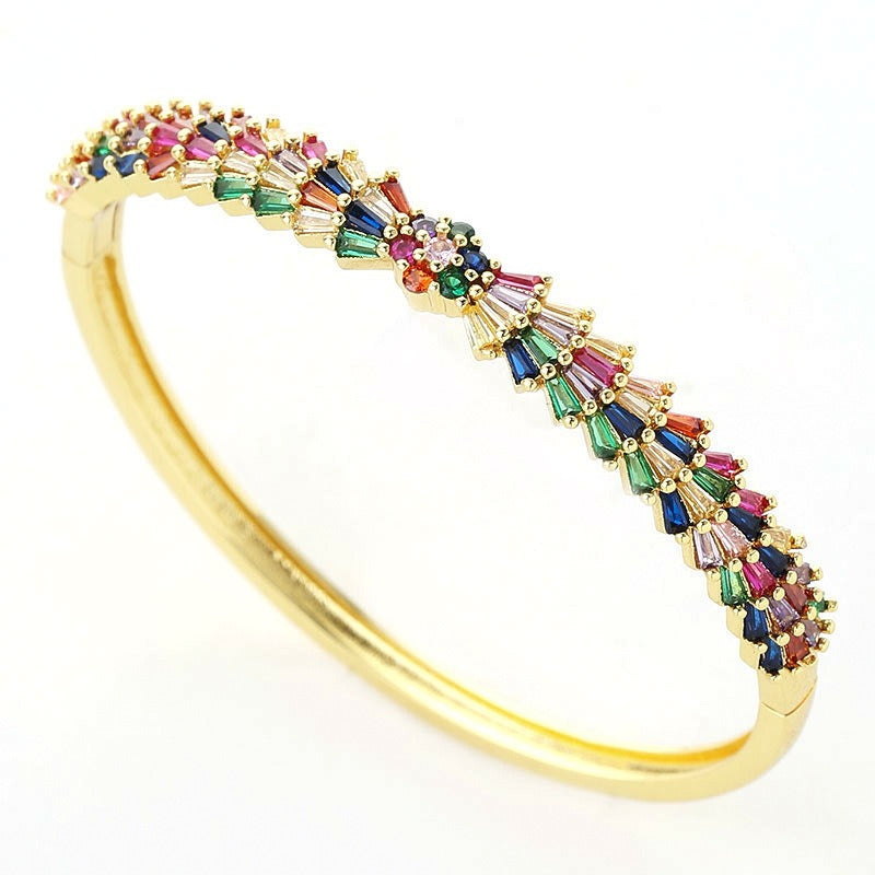 Full set colorful zircon bracelet