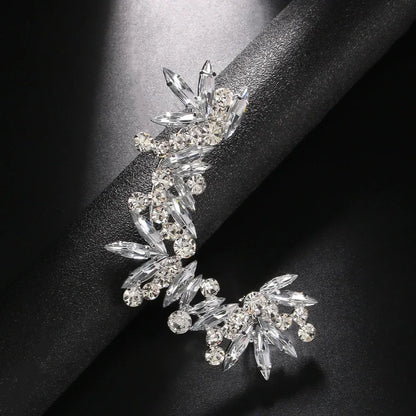 Luxury Ear Clips Earrings No Piercing for Women Crystal Jewelry One-pieces Fashion Trend Rhinestone Aesthetic Ear Cuff