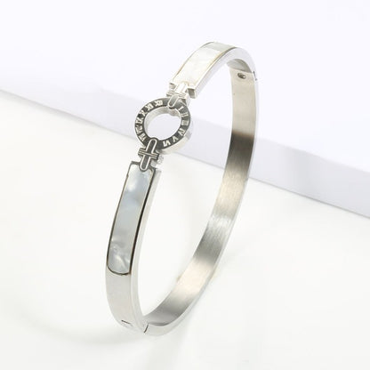 New Arrival White Shell Roman Numeral Bangles & Bracelet