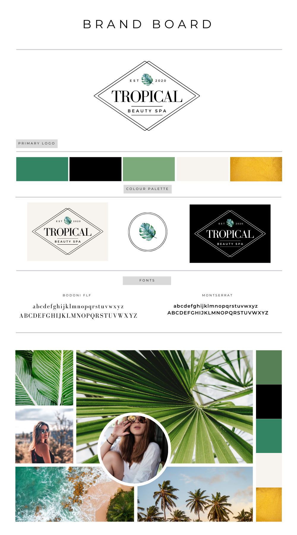 Branding Board 152 - Tropical Beauty Spa