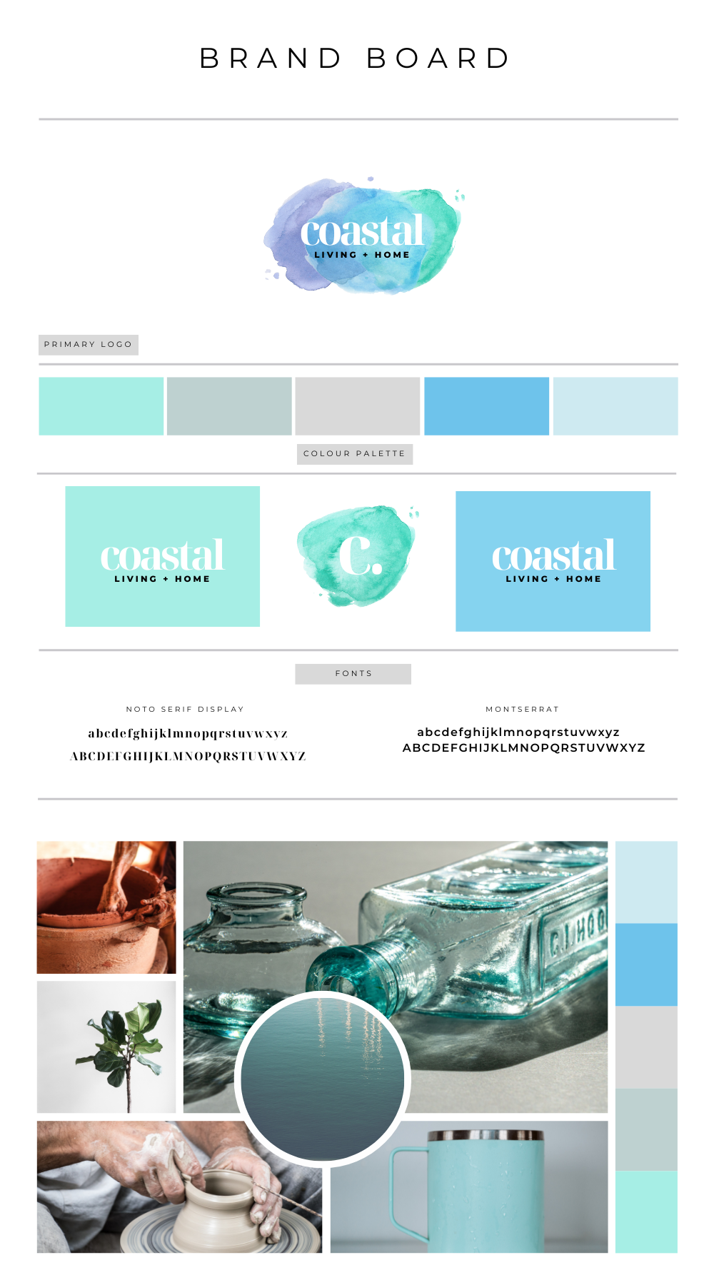 Branding Board 157 - Coastal Living + Home