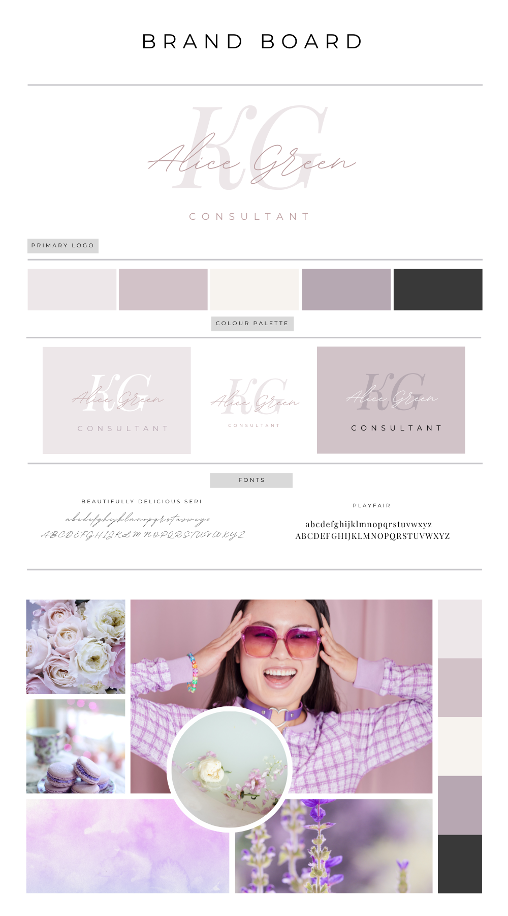 Branding Board 164 - Alice Green Consultant