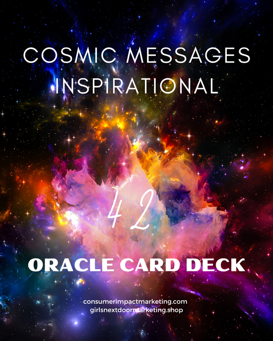 Cosmic Messages Inspirational  Oracle Card Deck - 43 Pages