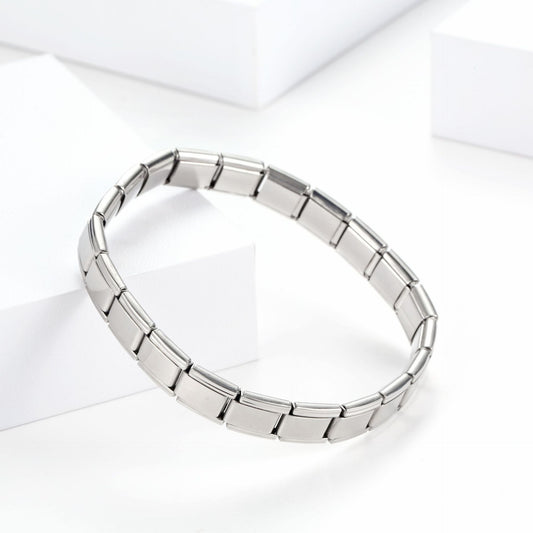 Simple and personalized bracelet with geometric design, fashionable titanium steel bracelets from Europe and America