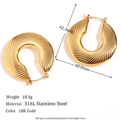 European and American fashion exaggerated niche design earrings