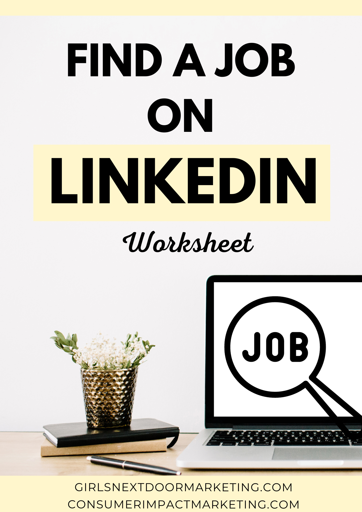 Finding Job on LinkedIn Worksheet - 18 Pages