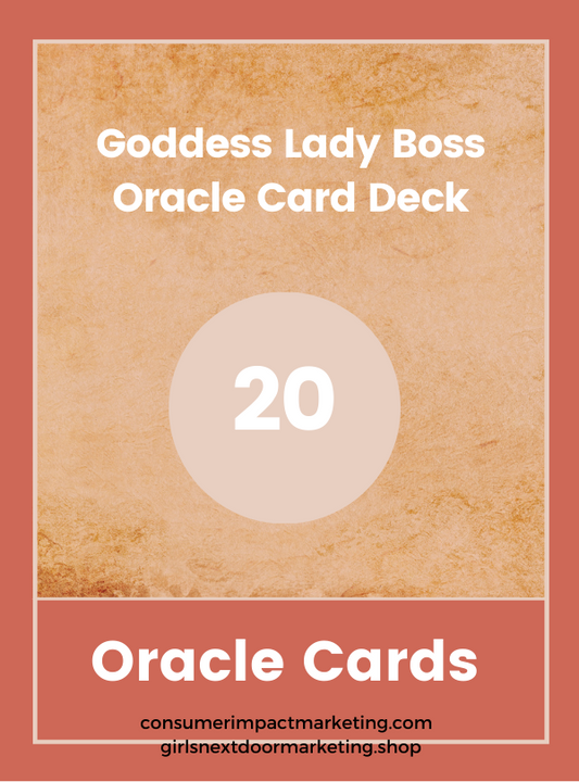 Goddess Lady Boss Oracle Card Deck - 22 Pages