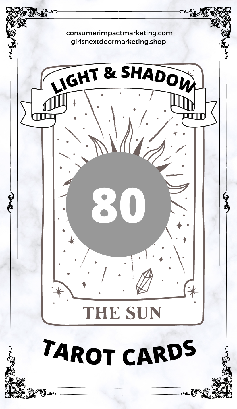 Light and Shadow Tarot Cards - 80 Pages