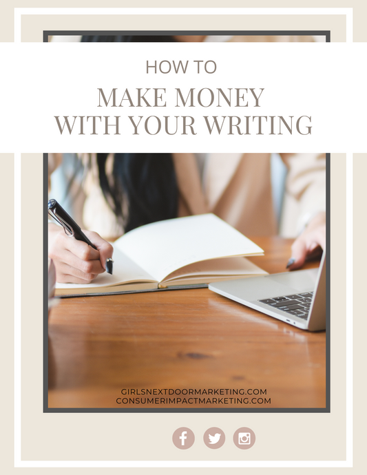 How to Make Money with your Writing Playbook - 22 Pages