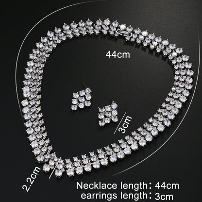 Women's Necklace Super Zircon Jewelry Set