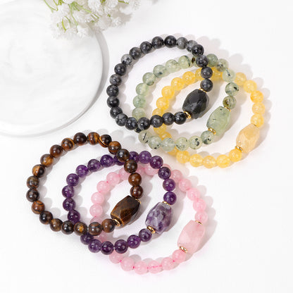 Natural Stone Beads Bracelet Women