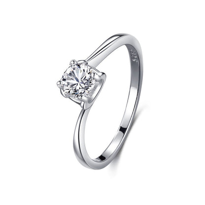 S925 Silver Classic Micro-inlaid Diamond Ring