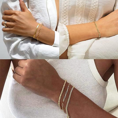 Women's Fashion Minimalist Style Bracelet Set