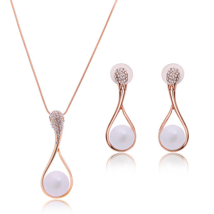 Jewelry Set Custom Pearl Earring Necklace