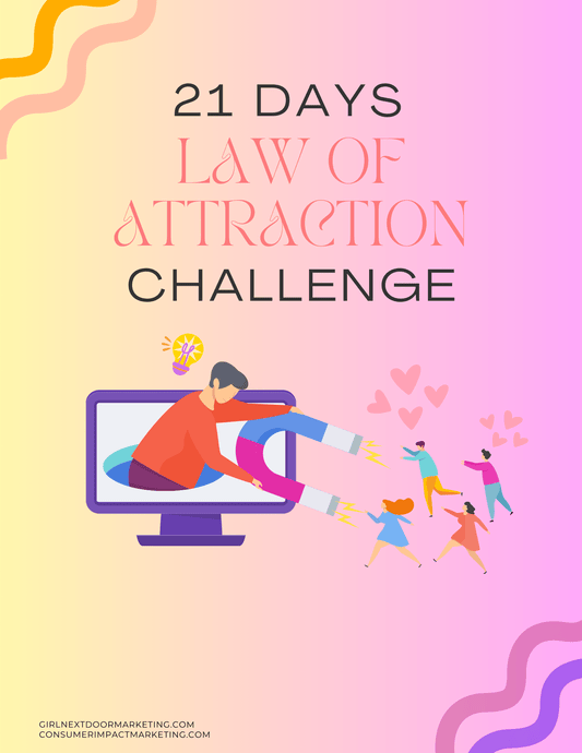 21 Days Law of Attraction Challenge - 23 Pages - Girls Next Door Marketplace