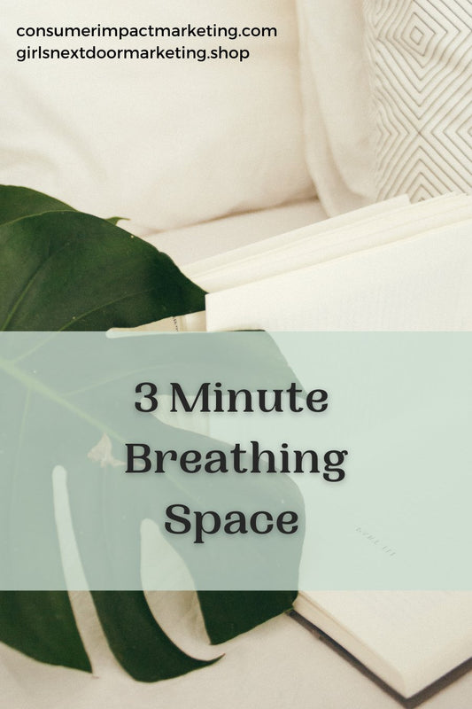 3-Minute Breathing Space Card Deck - 9 Pages - Girls Next Door Marketplace