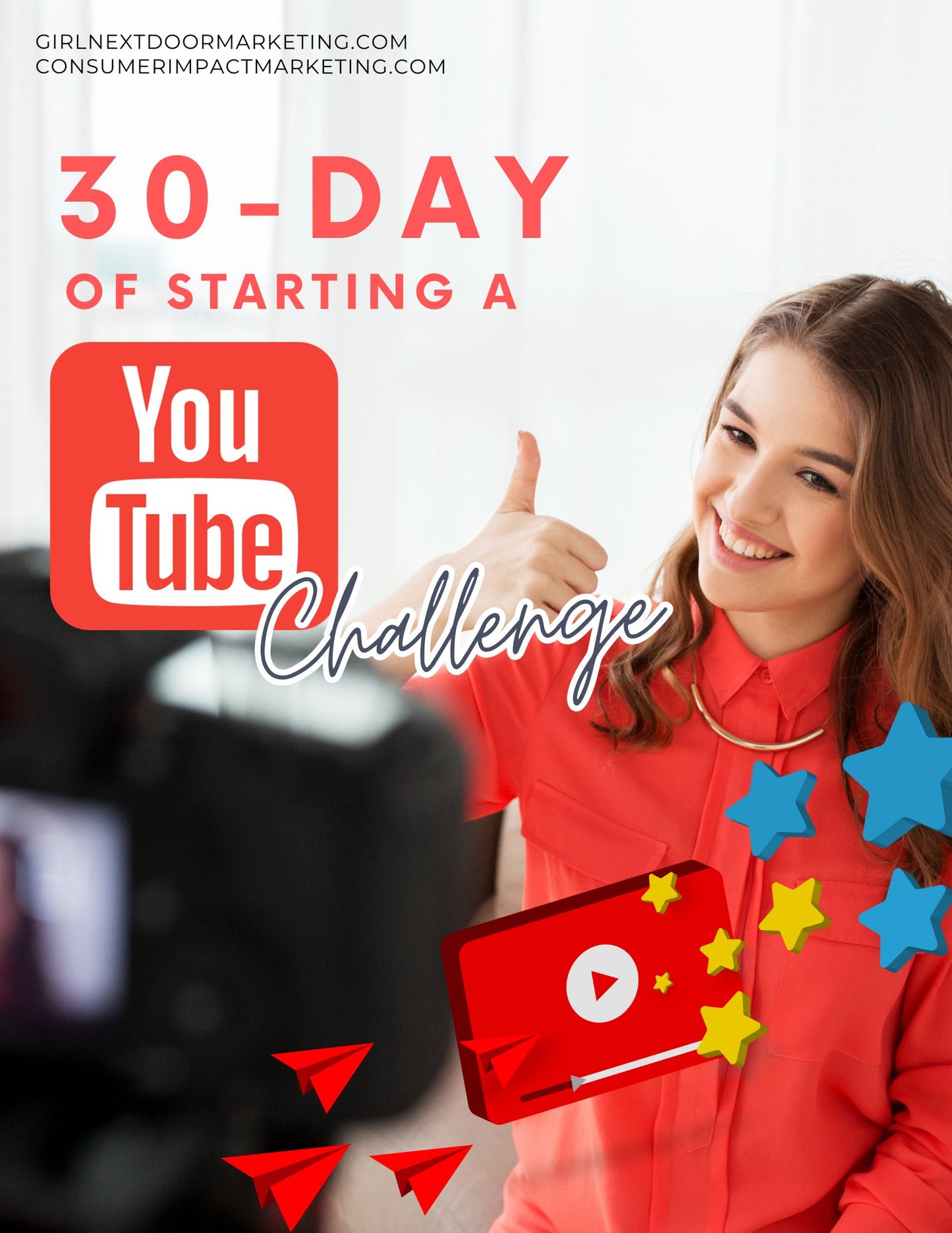 30 Day Of Starting a YouTube Challenge - 41 Pages - Girls Next Door Marketplace