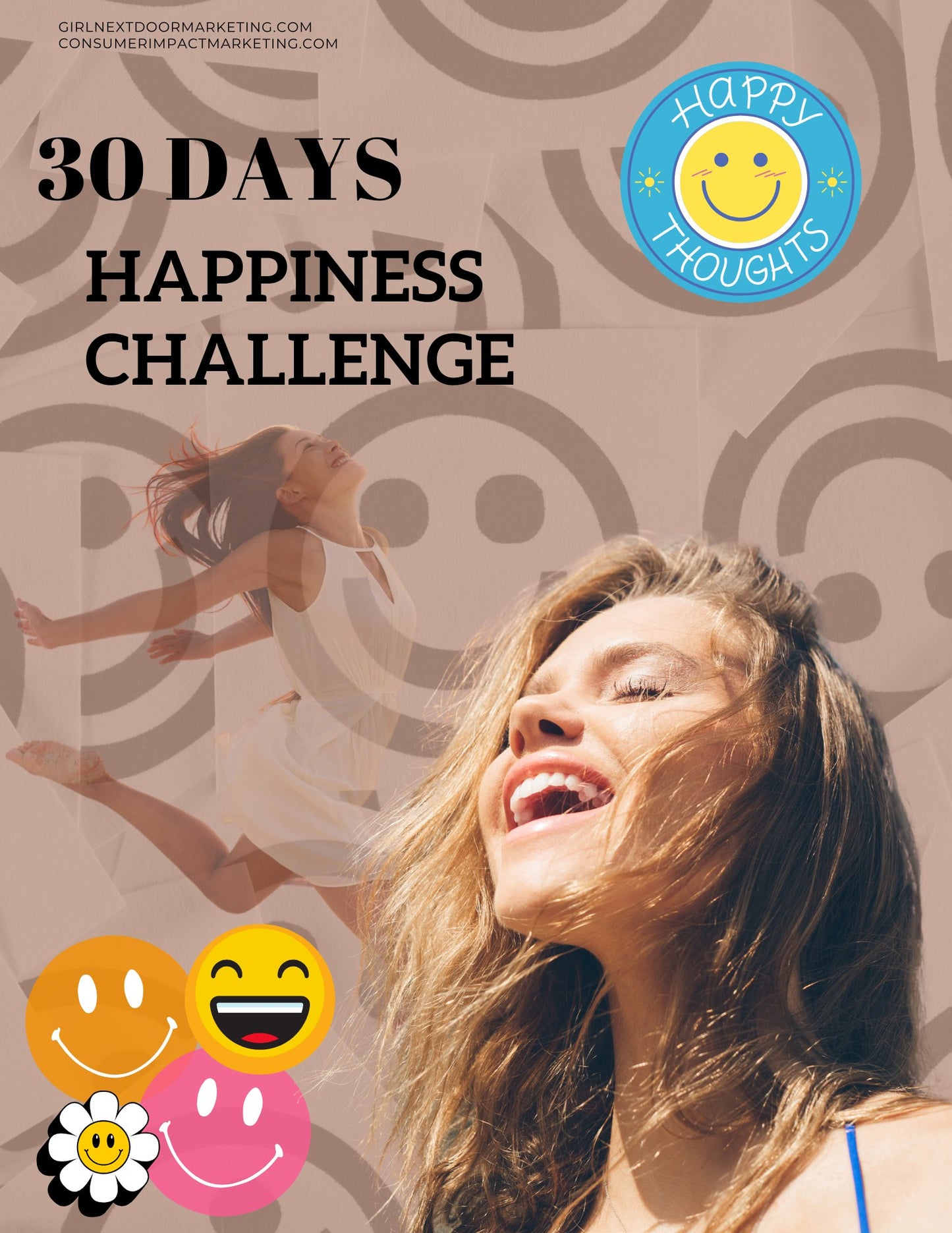 30 Days Happiness Challenge - 33 Pages - Girls Next Door Marketplace