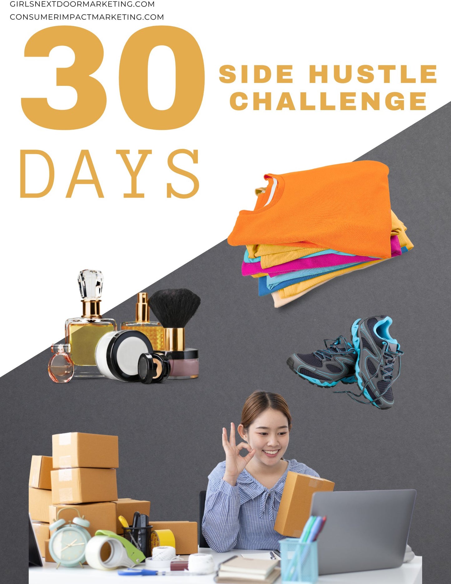 30 Days Side Hustle Challenge - 39 Pages - Girls Next Door Marketplace