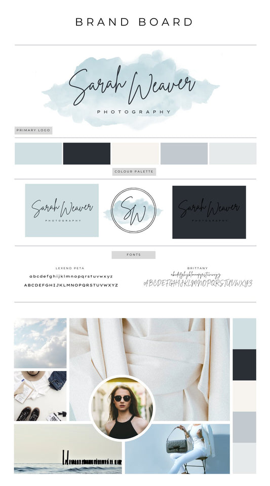 Branding Board 106 - Sarah Weaver Photography - Girls Next Door Marketplace