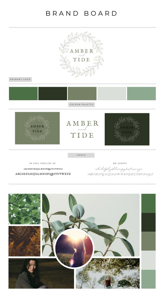 Branding Board 108 - Amber and Tide - Girls Next Door Marketplace