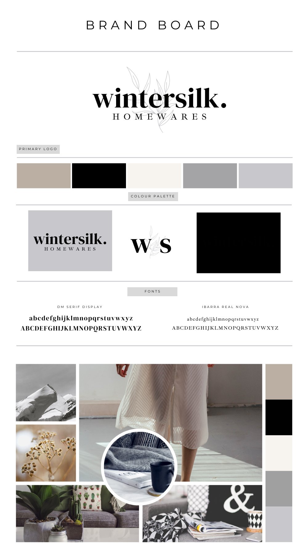 Branding Board 112 - Wintersilk Homewares - Girls Next Door Marketplace