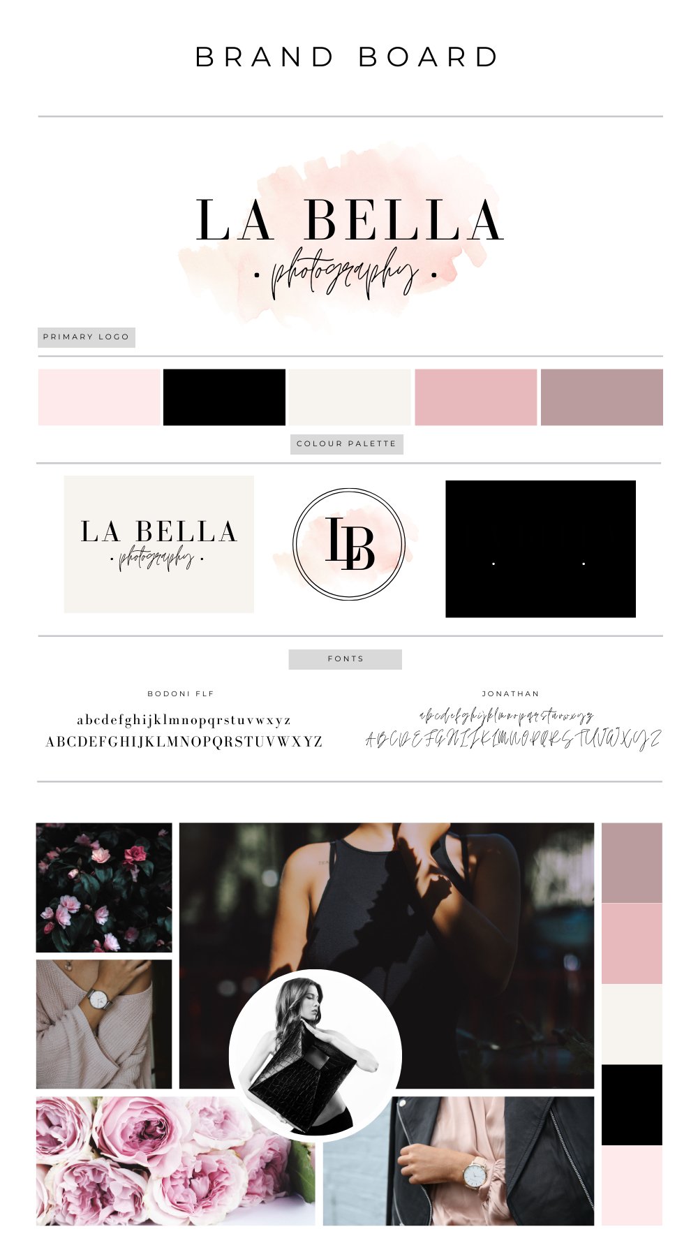 Branding Board 119 - La Bella Photography - Girls Next Door Marketplace