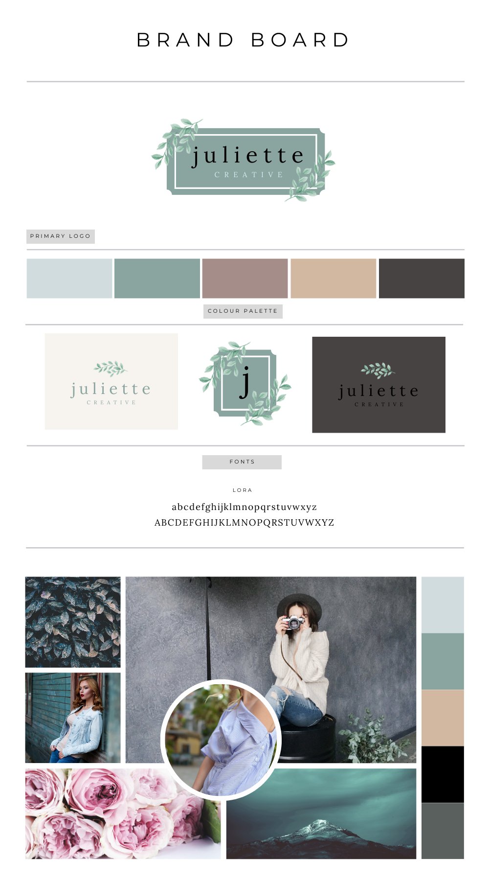 Branding Board 121 - Juliette Creative - Girls Next Door Marketplace