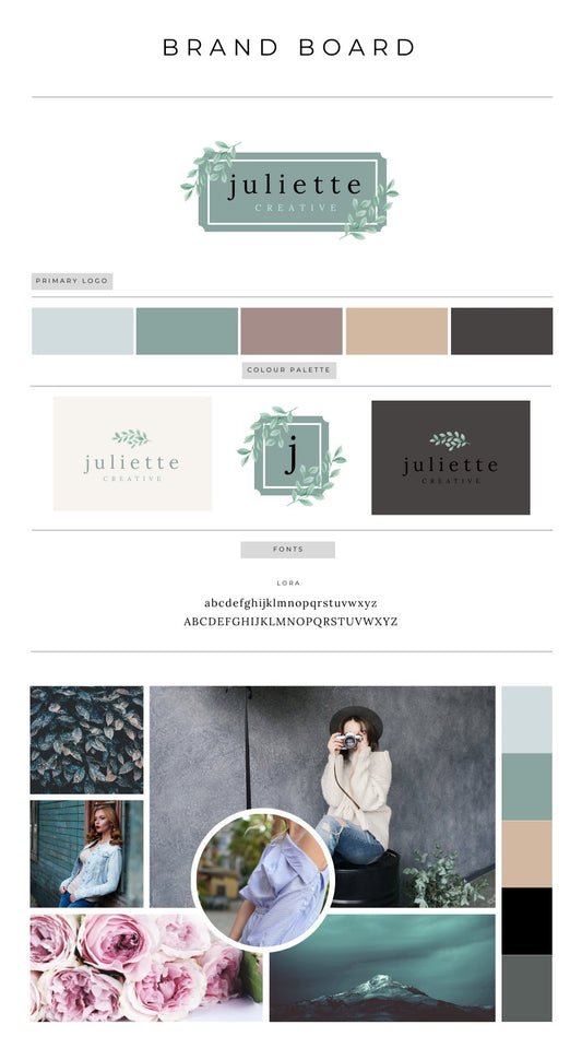 Branding Board 121 - Juliette Creative - Girls Next Door Marketplace