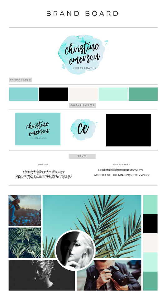 Branding Board 126 - Christine Emerson Photography - Girls Next Door Marketplace