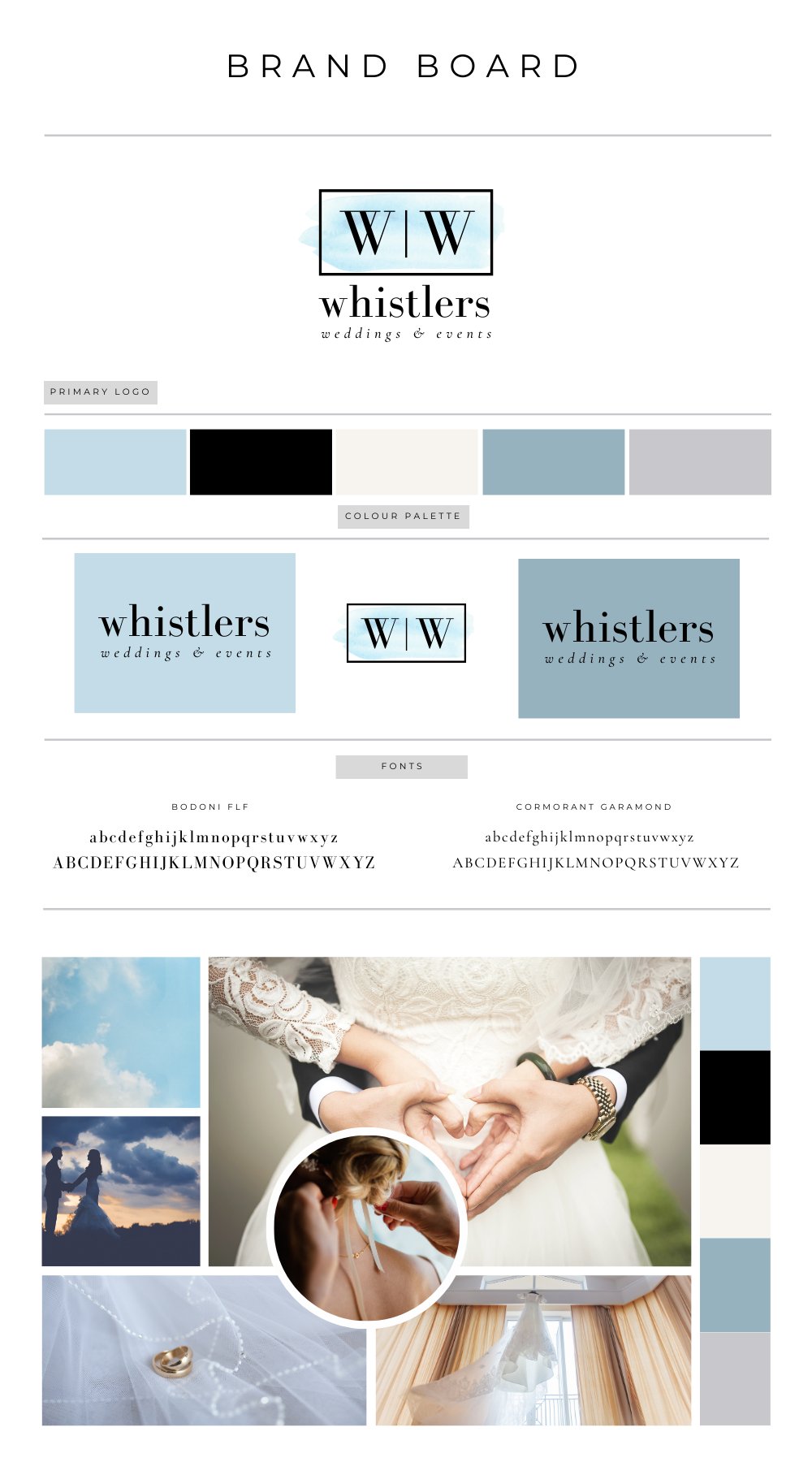 Branding Board 138 - Whistlers Weddings & Events - Girls Next Door Marketplace